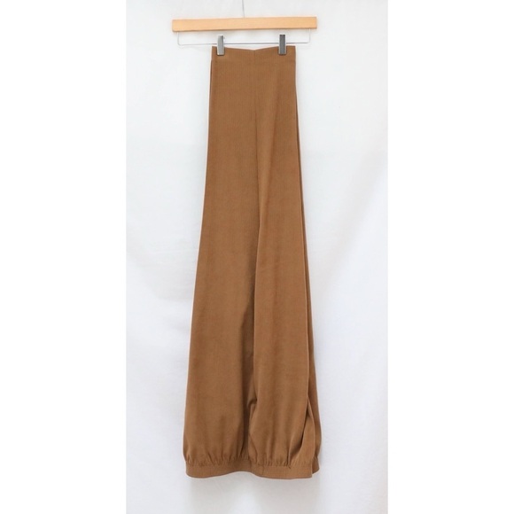 Warm tan brown pants stretch waist tapered plus size 20 2X office business casua - Picture 2 of 8